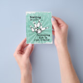 ボーリング恋人ギフトおもしろい、ボーリング選手ギフト チラシ (手)