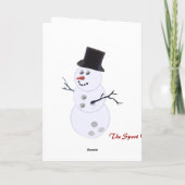 ボーリング愛好家のクリスマスカード シーズンカード (裏面)