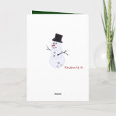 ボーリング愛好家クリスマスカード シーズンカード (裏面)