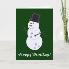 ボーリング愛好家クリスマスカード シーズンカード