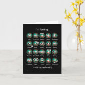 ボーリング感情カ空白のード カード (黄色い花)