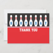 ボーリング感謝してい生誕会感謝してい サンキューカード (正面)