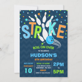 ボーリング招待状ボーリング誕生会ストライキ 招待状