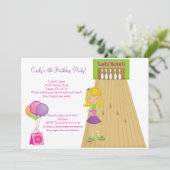 ボーリング招待状 招待状 (スタンド正面)