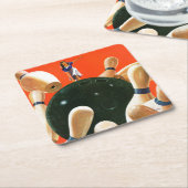 ボーリング攻撃 スクエアペーパーコースター (アングル)