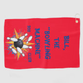 ボーリング機械ボーリングタオル ゴルフタオル (横)