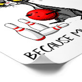 ボーリング殺人は猫を間違えおもしろいた ポスター (角)