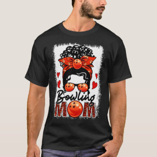 ボーリング母ヒョウ乱雑Bunゲームデイマザーズダ Tシャツ