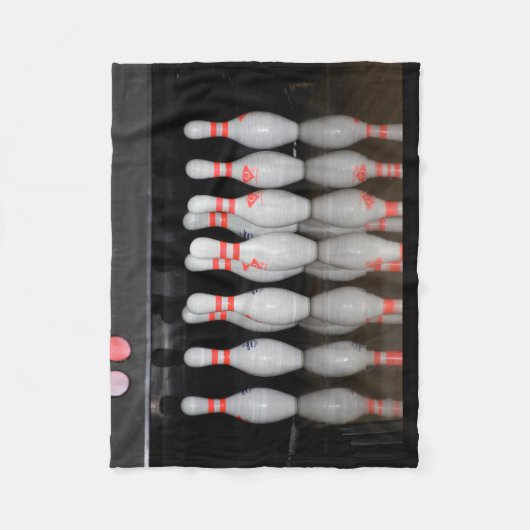 ボーリング毛布(小さい) フリースブランケット (正面)