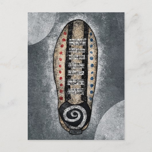 ボーリング用靴はがき ポストカード (正面)