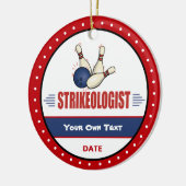 ボーリング線おもしろい科医 セラミックオーナメント (左)