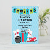 ボーリング誕生パーティー 招待状 (スタンド正面)