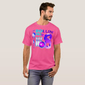 ボーリング誕生会8回目8歳へ幕を開ける Tシャツ (正面フル)