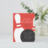 ボーリング誕生会 インビテーションポストカード (スタンド正面)