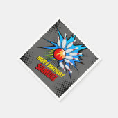 ボーリング誕生会 スタンダードカクテルナプキン (角)