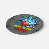 ボーリング誕生会 ペーパープレート (アングル)