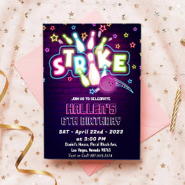 ボーリング誕生会 招待状