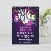 ボーリング誕生会 招待状 (スタンド正面)