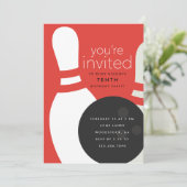 ボーリング誕生会 招待状 (スタンド正面)