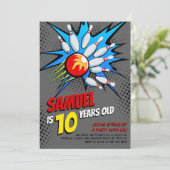 ボーリング誕生会 招待状 (スタンド正面)