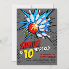 ボーリング誕生会 招待状