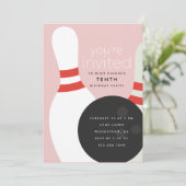 ボーリング誕生会 招待状 (スタンド正面)