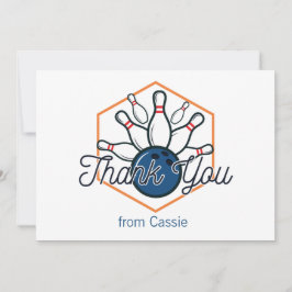 ボーリング誕生日サンキューカード サンキューカード