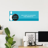 ボーリング誕生日パーティバナー ポスター (ホームオフィス)