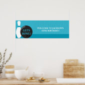 ボーリング誕生日パーティバナー ポスター (キッチン)