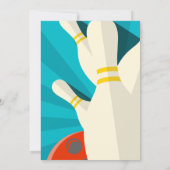 ボーリング誕生日パーティーの招待 招待状 (裏面)