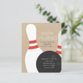 ボーリング誕生日パーティーへの招待 (スタンド正面)