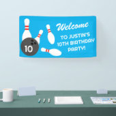 ボーリング誕生日パーティーテンプレートウェルカムバナー 横断幕 (トレードショー)