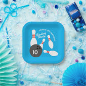 ボーリング誕生日パーティーテーマスクエア紙プレート ペーパープレート (パーティー)