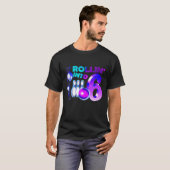 ボーリング誕生日パーティー6thロールへ6歳 tシャツ (正面フル)