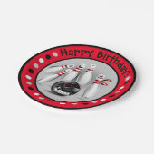 ボーリング誕生日パーティー7"紙プレート ペーパープレート (アングル)