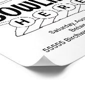 ボーリング誕生日ボーリングアートカラーリングアートアクティビティ ポスター (角)