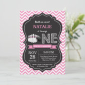 ボーリング誕生日招待状1日目の誕生日パーティー 招待状 (スタンド正面)