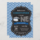 ボーリング誕生日招待状1st誕生日パーティー 招待状 (正面/裏面)