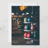 ボーリング誕生日招待状 招待状 (裏面)