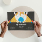 ボーリング誕生日招待状 招待状