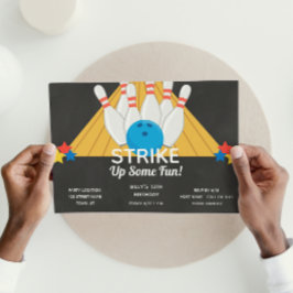 ボーリング誕生日招待状 招待状