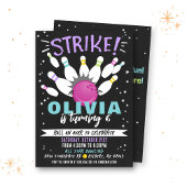 ボーリング誕生日招待状 招待状