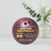 ボーリング誕生日招待状 招待状 (スタンド正面)