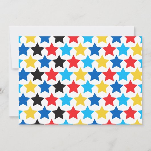 ボーリング誕生日招待状 招待状 (裏面)