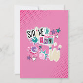 ボーリング誕生日招待状for girls 招待状 (裏面)
