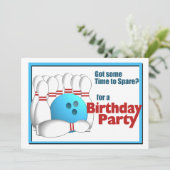 ボーリング誕生日 招待状 (スタンド正面)