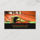 ボーリング路地シーン、テンピンボーリングクラブ 名刺 (正面)