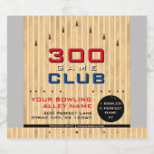 ボーリング路地プロモーション300ゲームマイルストーンビール ビールラベル (シングルラベル)