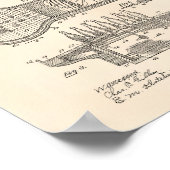 ボーリング路地1906特許芸術オールドピーパー ポスター (角)