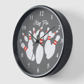 ボーリング路打ち抜き壁時計とカスタム文字 壁時計 (傾斜)